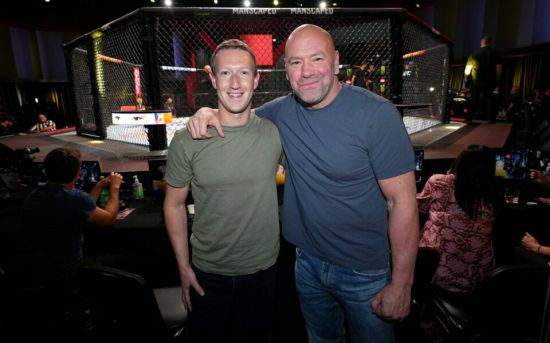 Dana White Zuckerberg Facebook Meta UFC