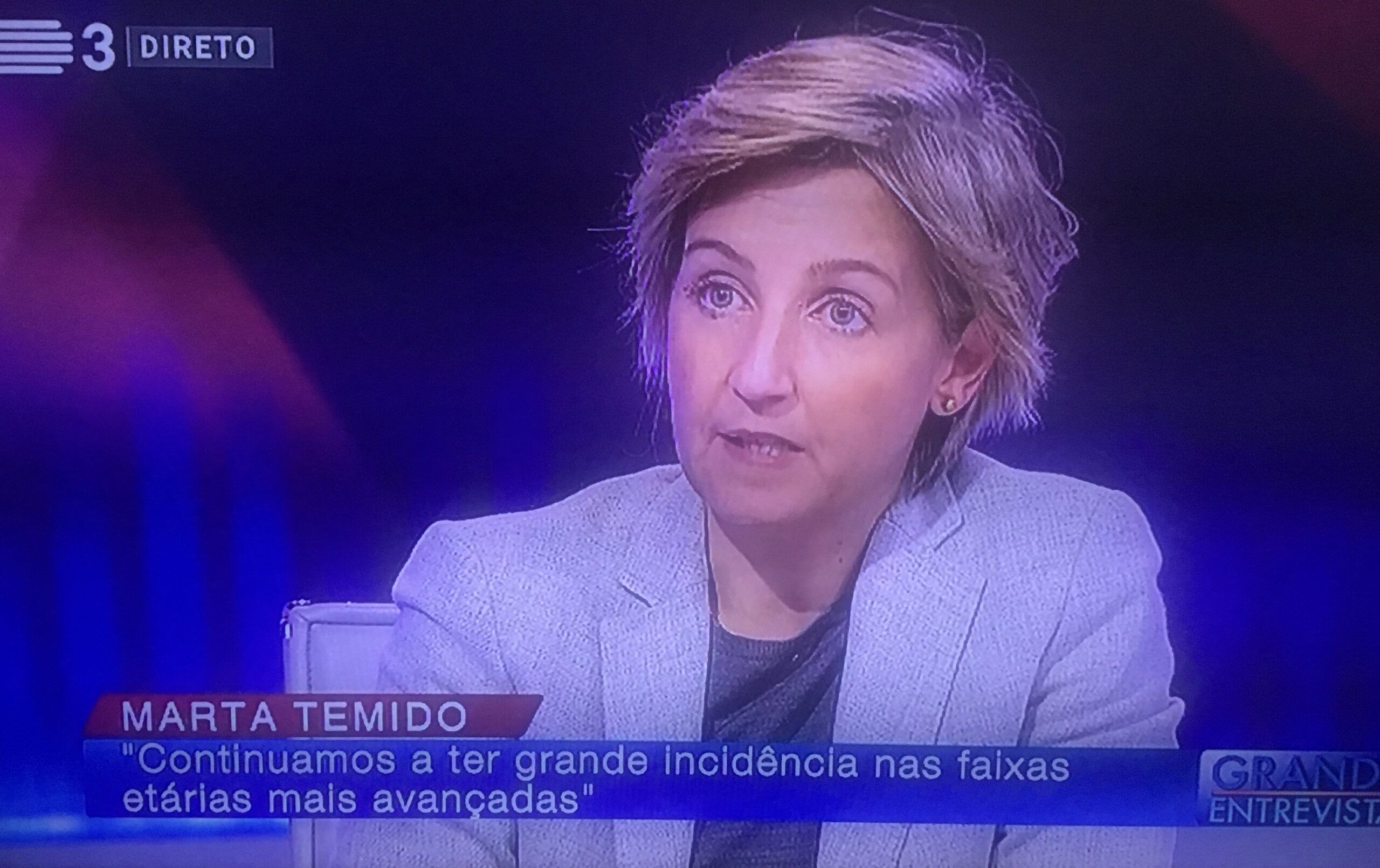 Marta Temido em entrevista à RTP