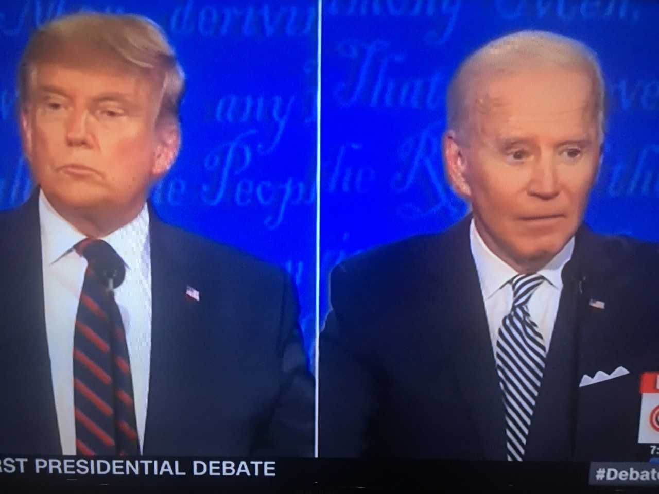 Debate Donald Trump e Joe Biden