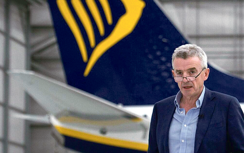 Lucro da Ryanair subiu 34% para 1,917 mil milhões de euros