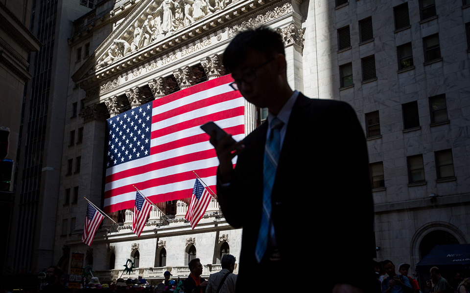Wall Street opened the session lower with the technology sector being particularly punished