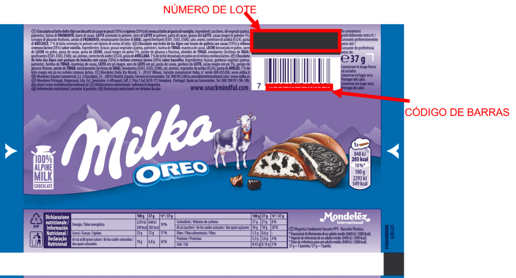 Mondelez Internacional deteta fragmentos de plásticos em barrita Milka Oreo e retira-a do mercado