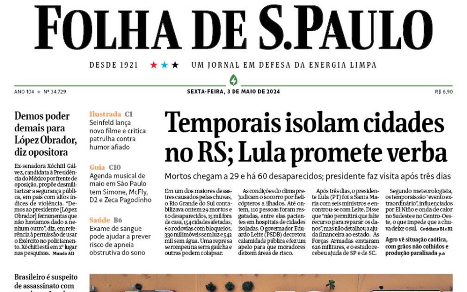 Jornal Económico faz parceria com “Folha de S.Paulo”
